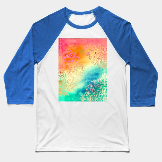 Watercolor Wonderland Baseball T-Shirt by micklyn